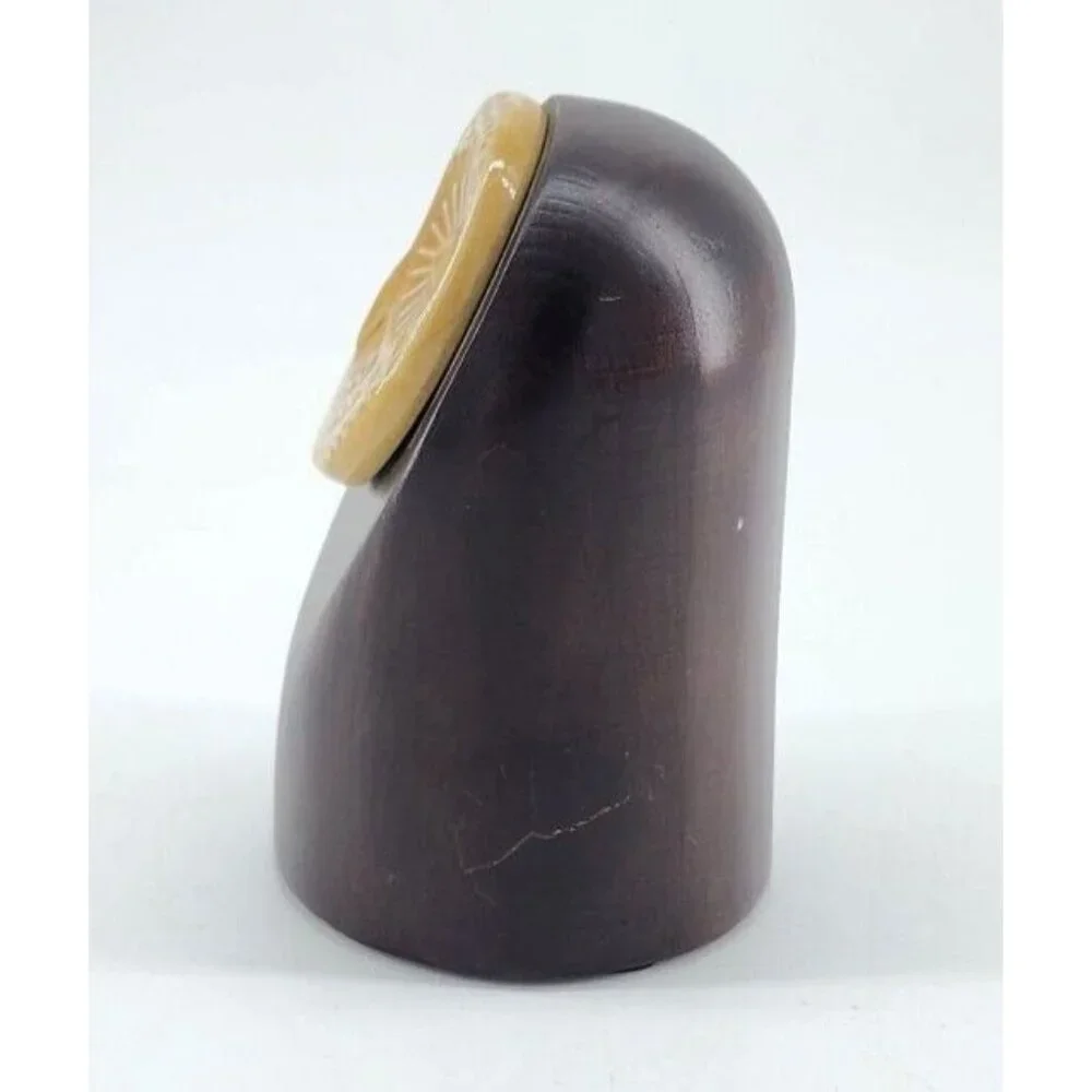Danish Wooden Owl Figure Pottery‎ Face Statue IKEA of Sweden Modern Design 5